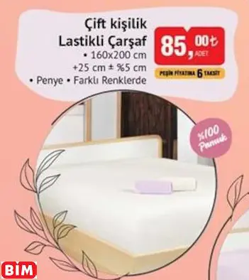 ÇİFT KİŞİLİK LASTİKLİ ÇARŞAF